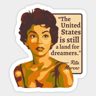 Rita Moreno Portrait and Quote Sticker